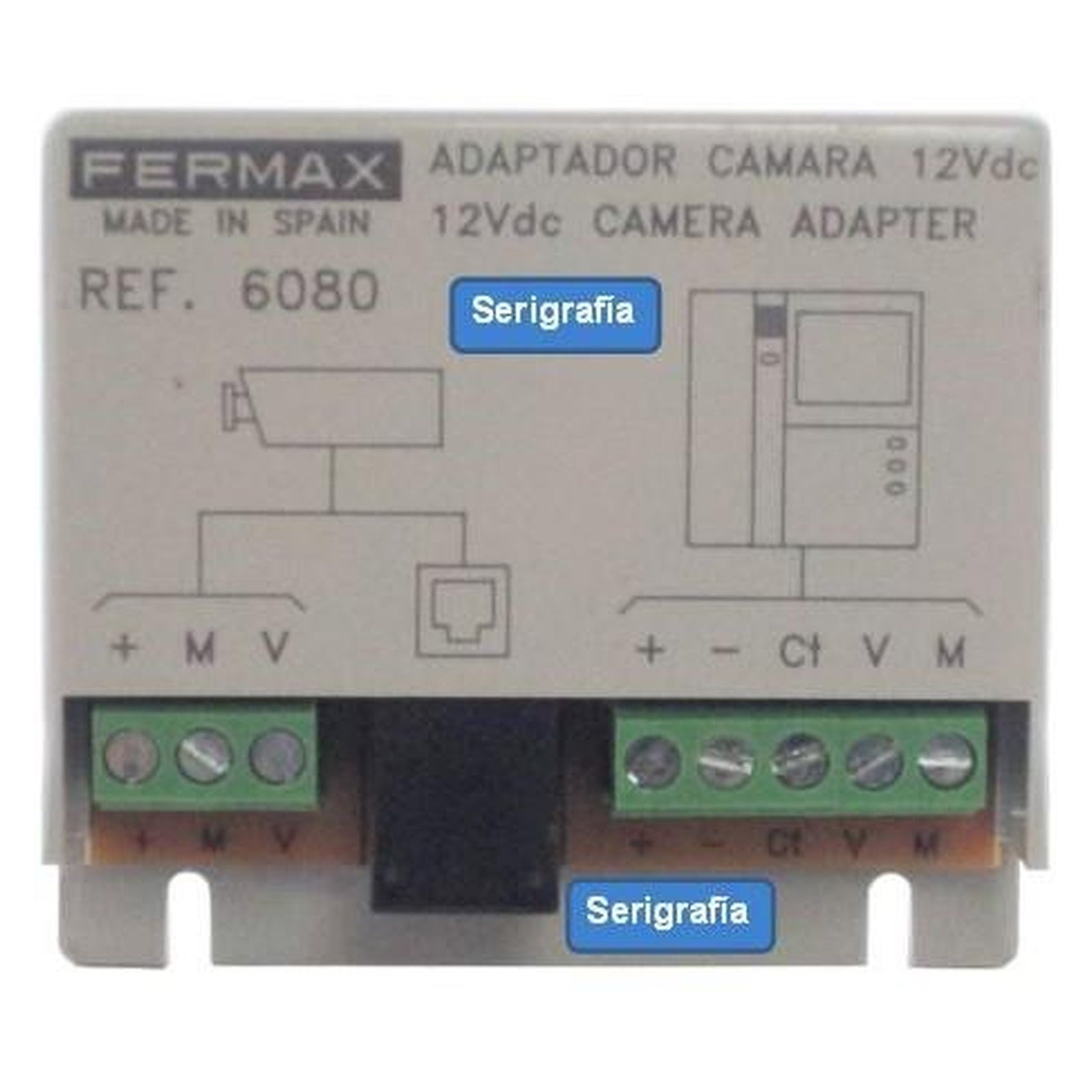 Adaptador de cámara Fermax de 18 V CC a 12 V CC, repuesto – Ref. 6080 - referencia 6080