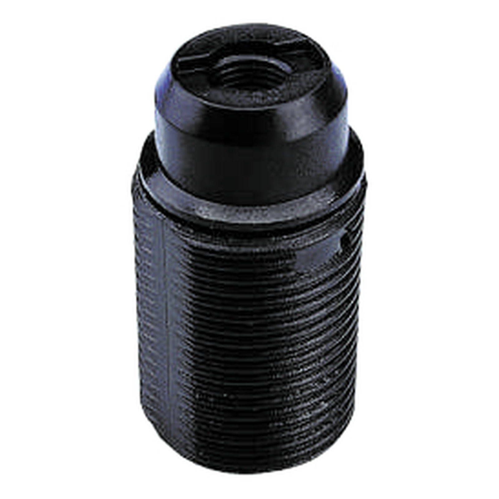 Portalámparas E14 de campana roscada, negro Fenoplástica - Ref. 2003N - referencia 2003N