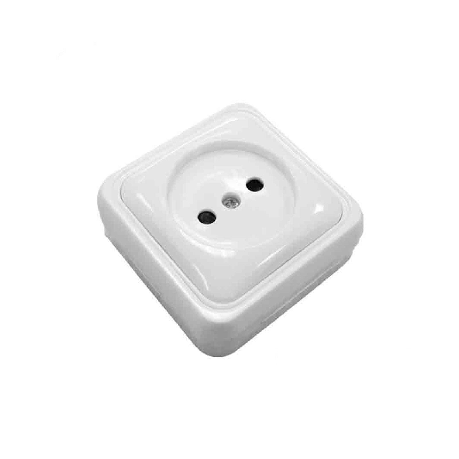 Base de enchufe de superficie EDM Onsen, 16 A, blanca – Ref. 43163 - referencia 43163