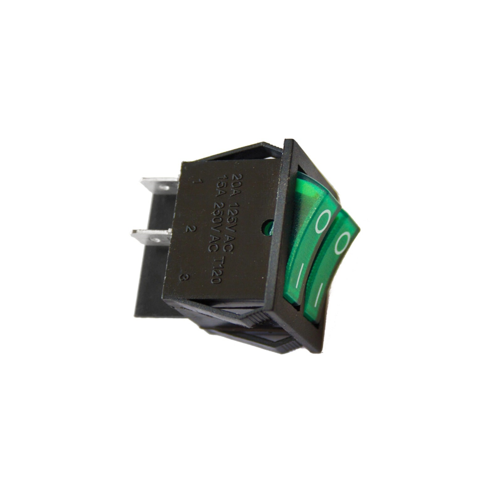 Interruptor doble empotrable EDM, 15 A, 250 V, verde – Ref. 45050 - referencia 45050