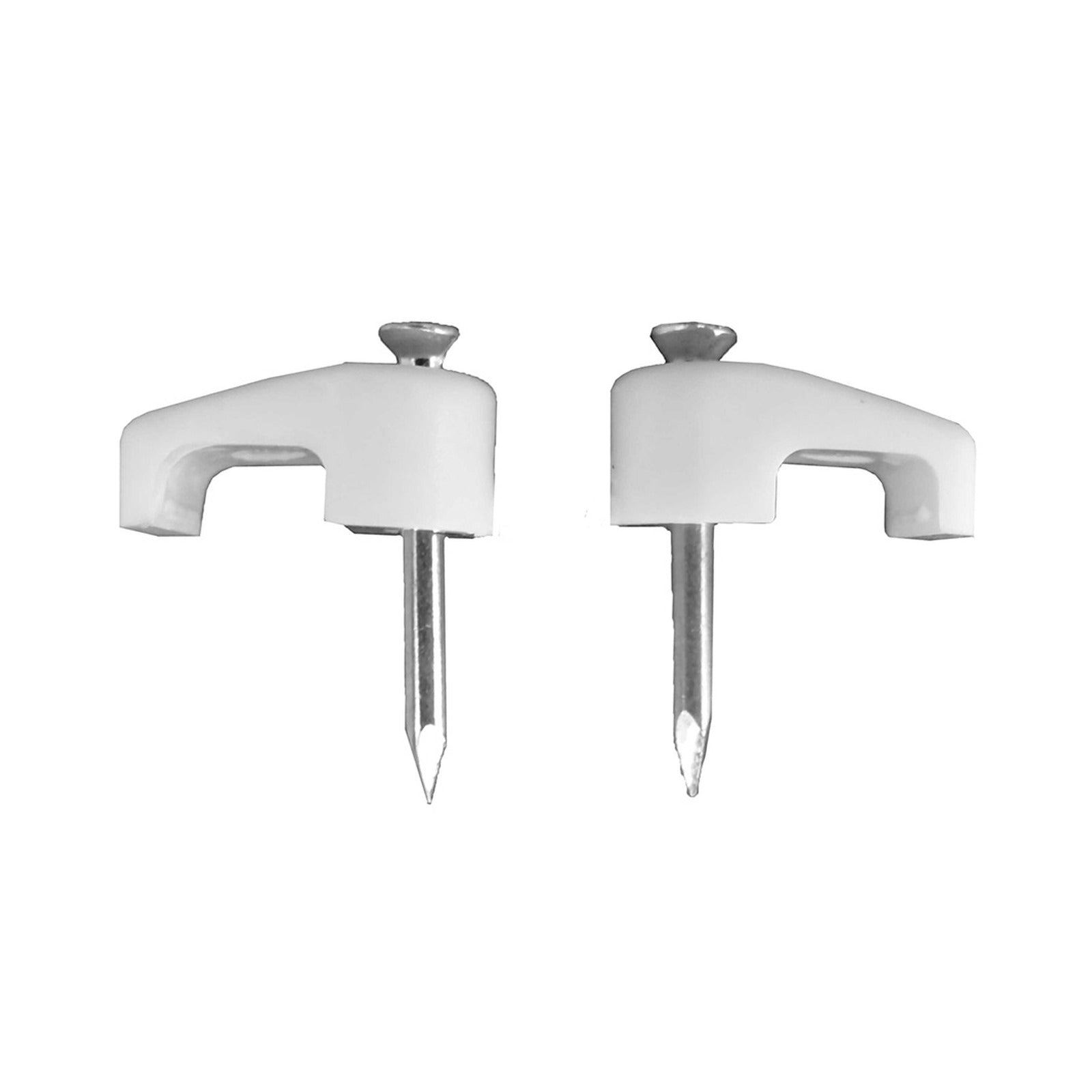 Grapa EDM para cable plano 2 × 1 mm, n.º 3, blanca, caja de 100 – Ref. 48001 - referencia 48001