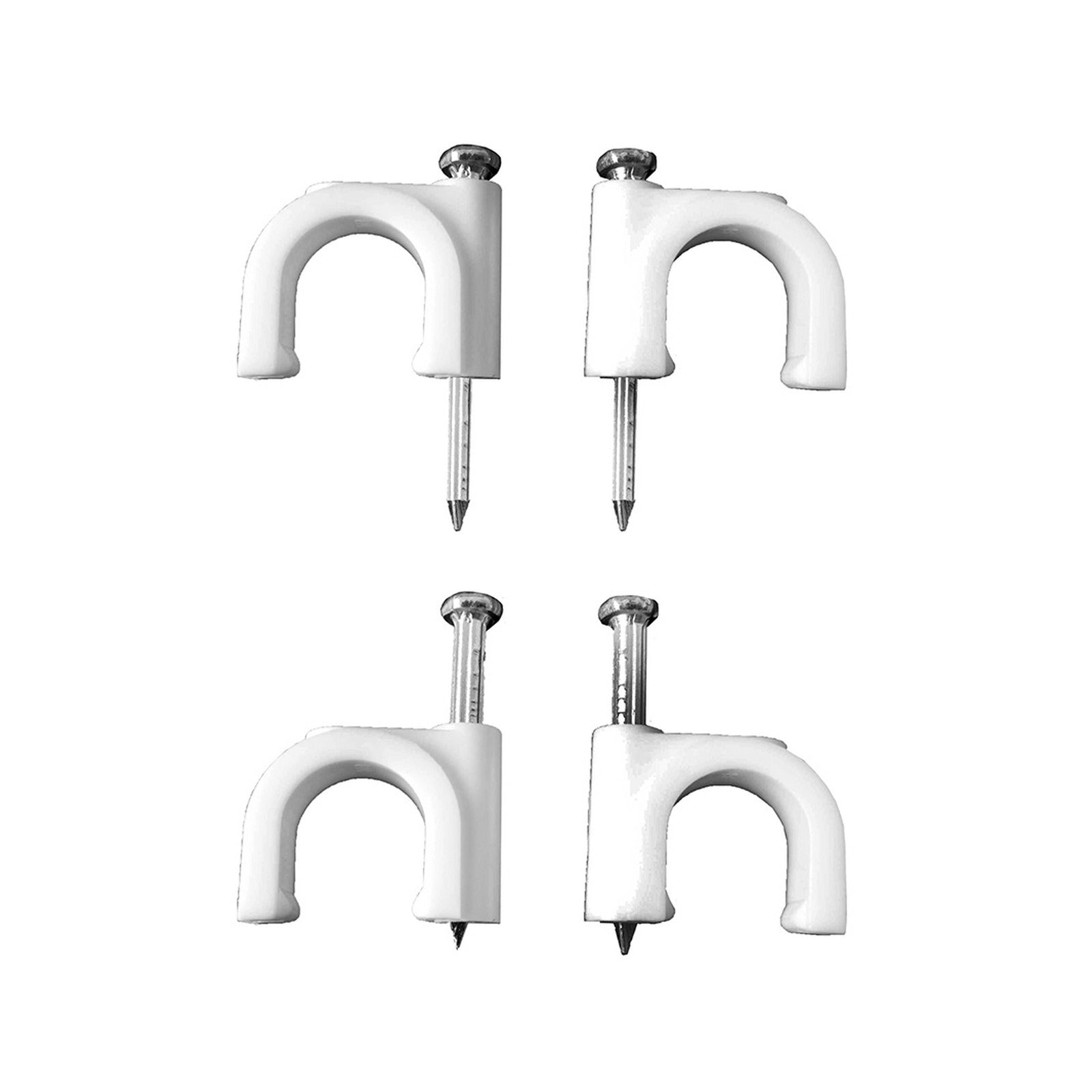Grapa EDM para cable tubular 2 × 1 mm, n.º 6, blanca, caja de 100 – Ref. 48006 - referencia 48006
