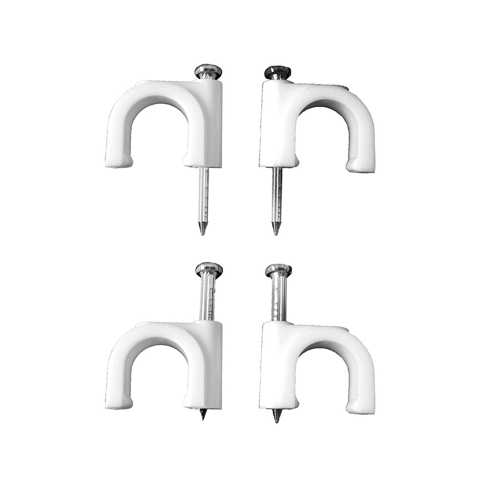 Grapa EDM para cable tubular 2 × 1,5 mm, n.º 7, blanca, caja de 100 – Ref. 48007 - referencia 48007