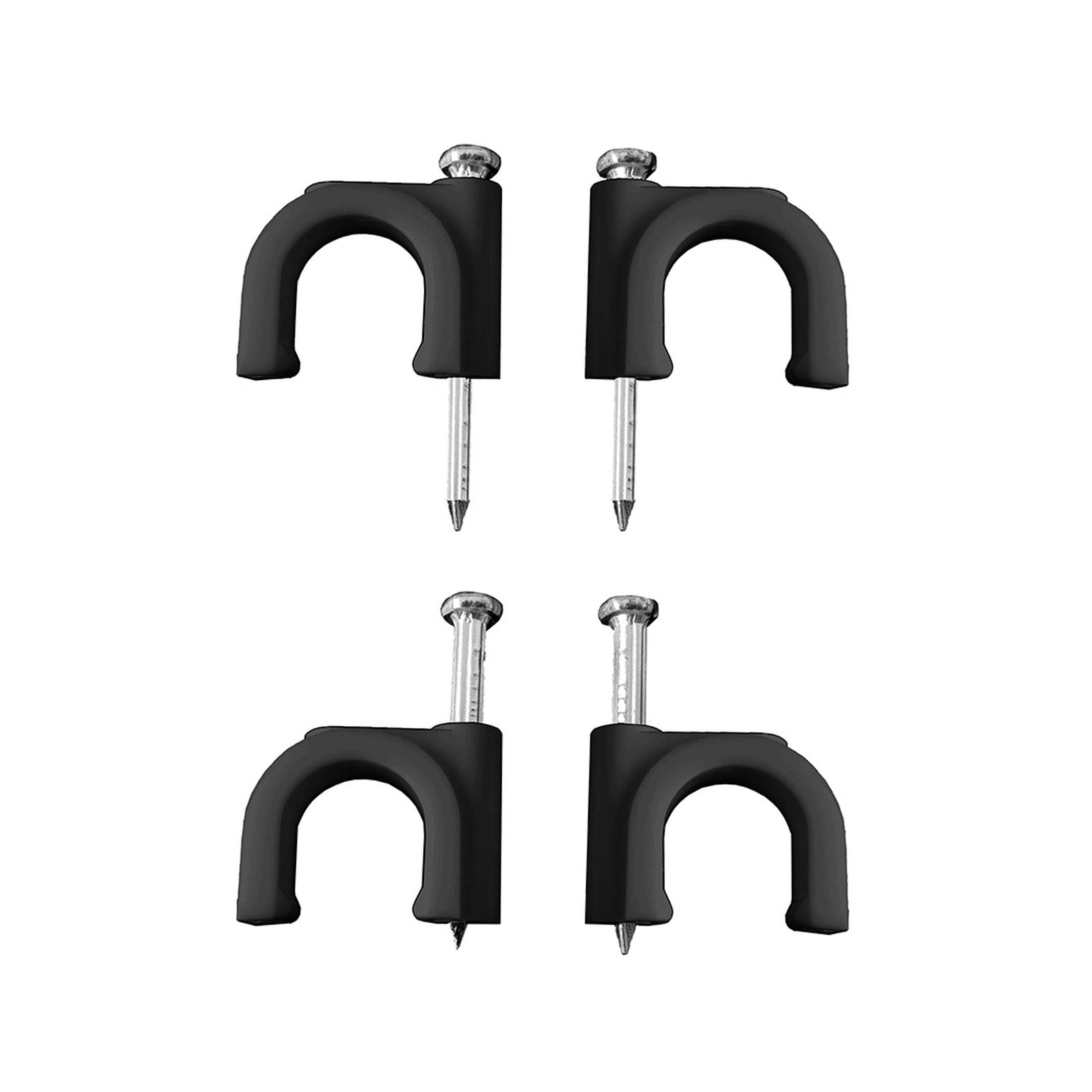 Grapa EDM para cable tubular 2 × 1,5 mm, n.º 7, negra, caja de 100 – Ref. 48027 - referencia 48027