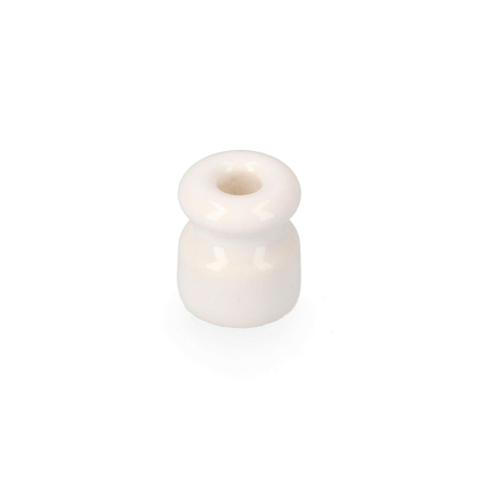 Aislador de porcelana EDM para cable trenzado, blanco – Ref. 67320 - referencia 67320