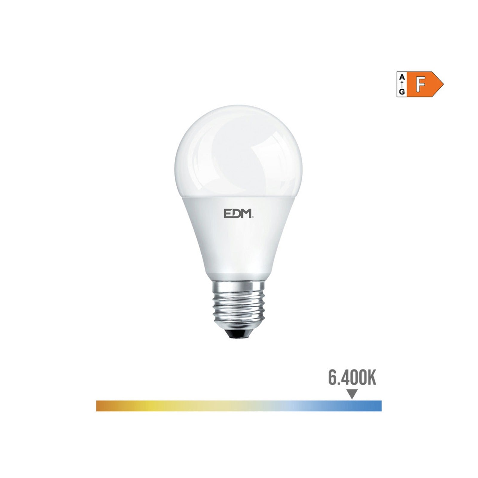 Bombilla LED EDM E27 de 10 W, 932 lm, 6.400 K, luz fría – Ref. 98324 - referencia 98324