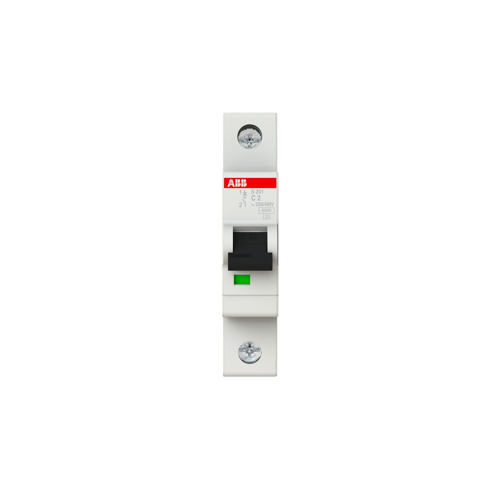 Interruptor magnetotérmico ABB S201-C2, 1P, 2 A, curva C, 10 kA – Ref. 2CDS251001R0024 - referencia 2CDS251001R0024