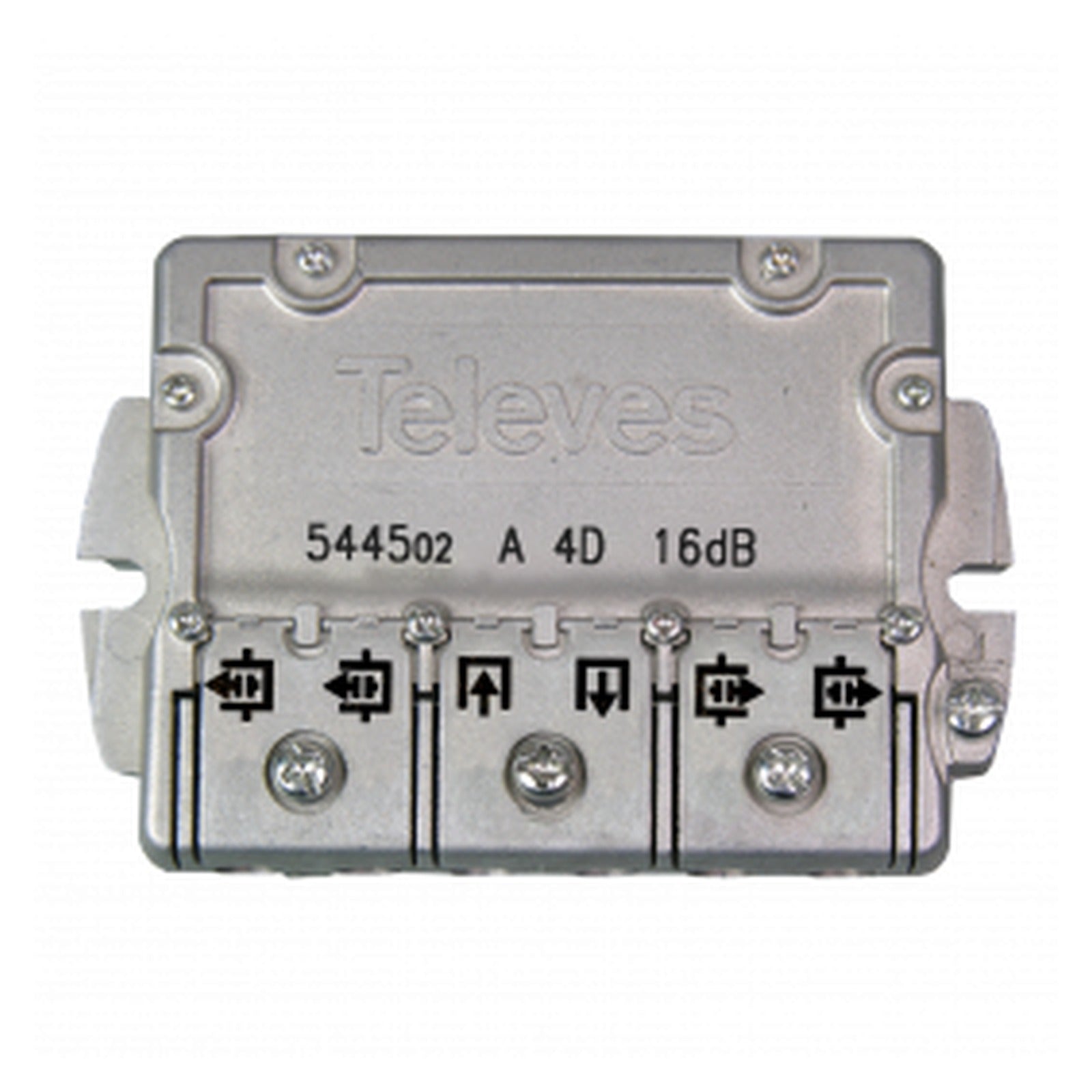 Derivador Televés EasyF de 4 salidas, 5–2400 MHz, 16 dB – Ref. 544502 - referencia 544502