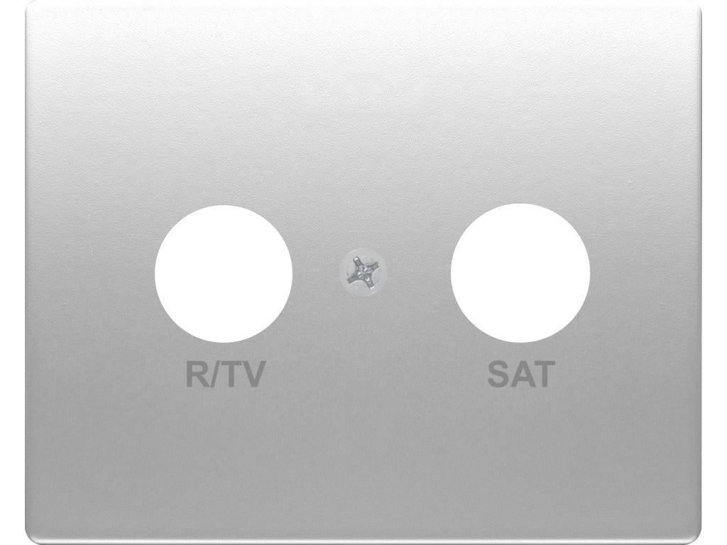 Tapa para toma R/TV-SAT aluminio fusión BJC Mega – Ref. 22320-AF - referencia 22320-AF