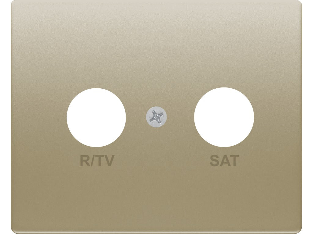 Tapa para toma R/TV-SAT bronce niebla BJC Mega – Ref. 22320-BN - referencia 22320-BN