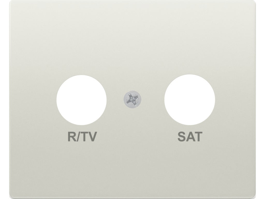 Tapa para toma R/TV-SAT blanco satén BJC Mega – Ref. 22320-BS - referencia 22320-BS