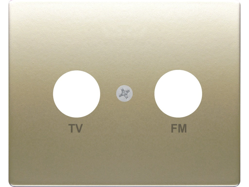 Tapa para toma TV-FM dorado malta BJC Mega – Ref. 22330-DM - referencia 22330-DM