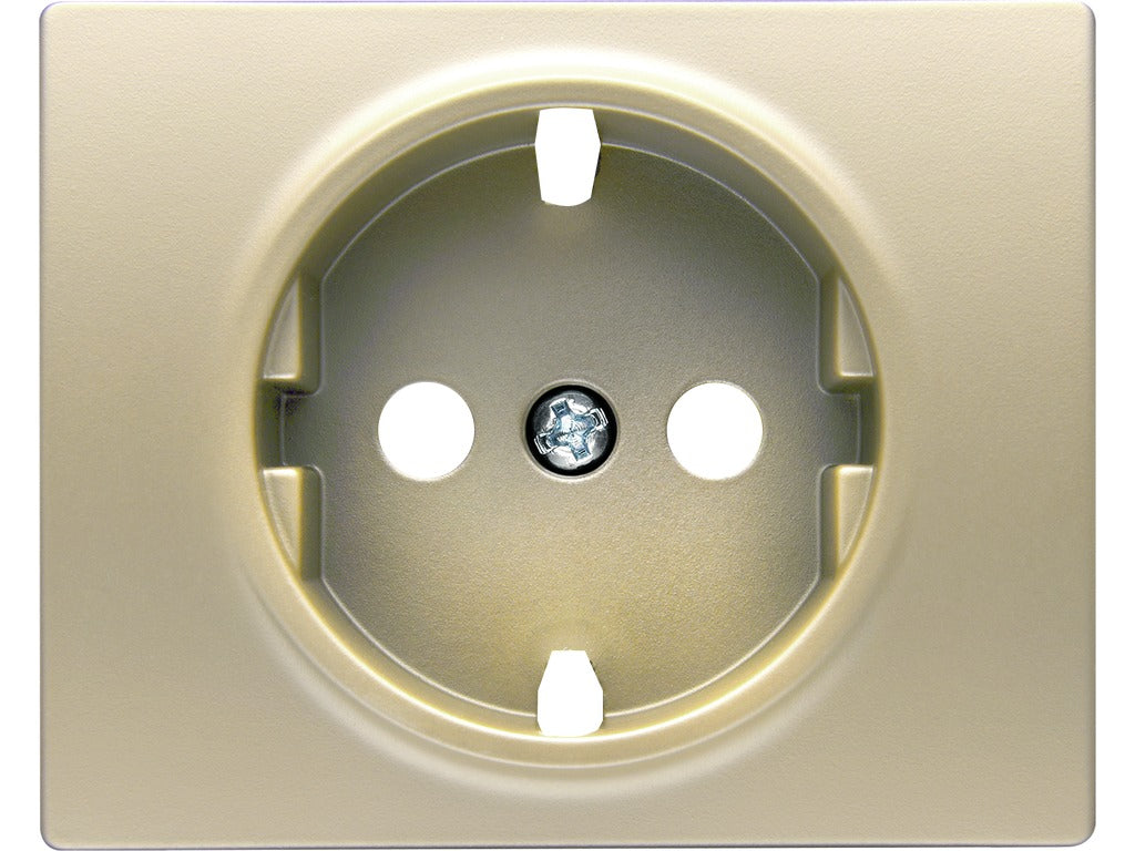 Tapa para base de enchufe con protección de seguridad dorado malta BJC Mega – Ref. 22724-DM - referencia 22724-DM