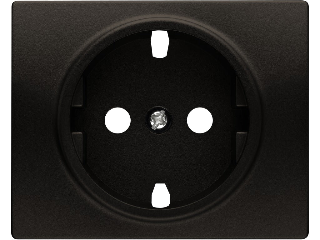 Tapa para base de enchufe con protección de seguridad marrón samoa BJC Mega – Ref. 22724-MS - referencia 22724-MS