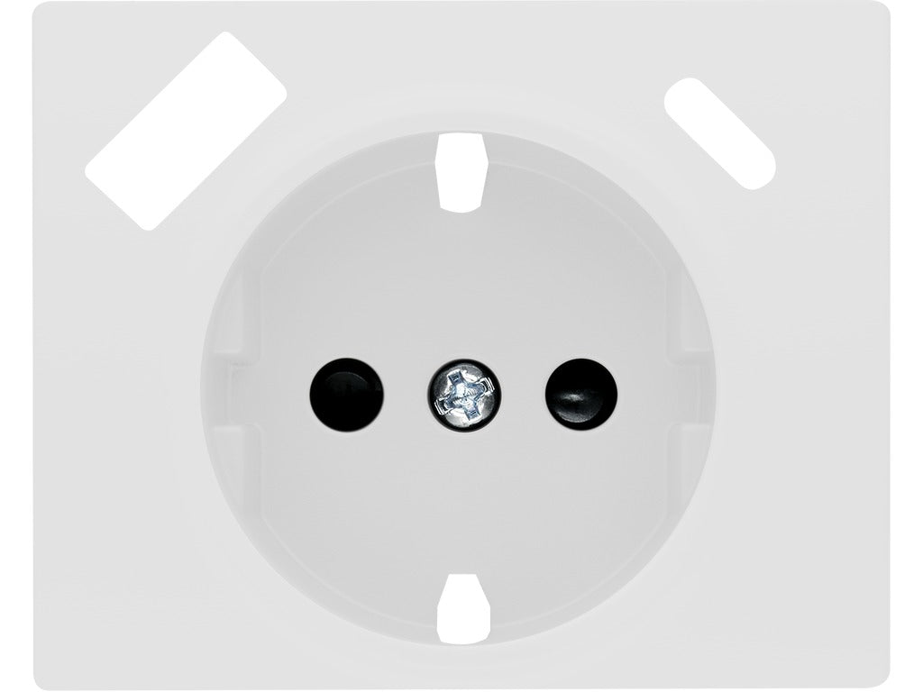 Tapa Schuko USB-A y USB-C, blanco perla BJC Mega – Ref. 22724-USBC-BP - referencia 22724-USBC-BP