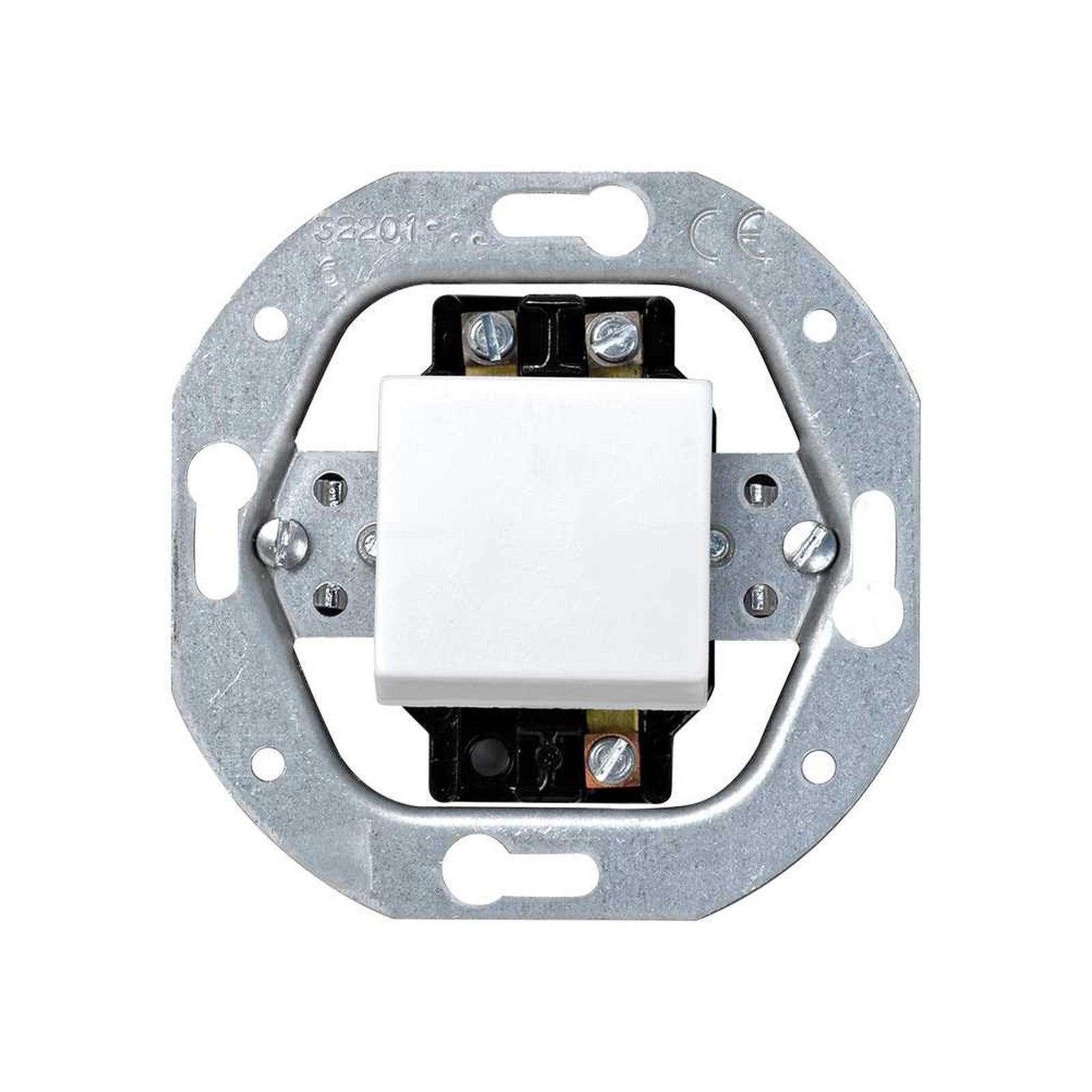 Conmutador 10 AX 250 V~ con embornamiento a tornillo blanco Simon 32 - referencia 32201-35