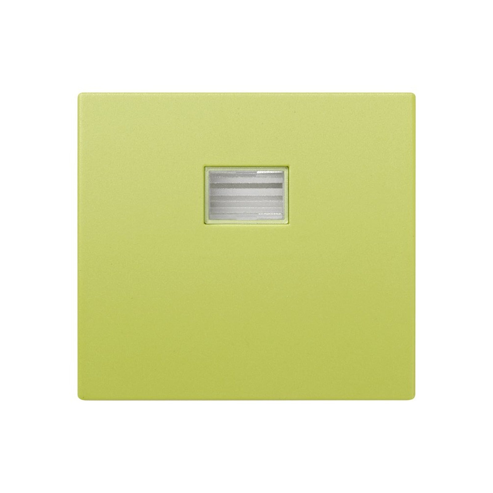 Tecla individual con visor verde pistacho Simon 44 Aqua - referencia 4400010-065
