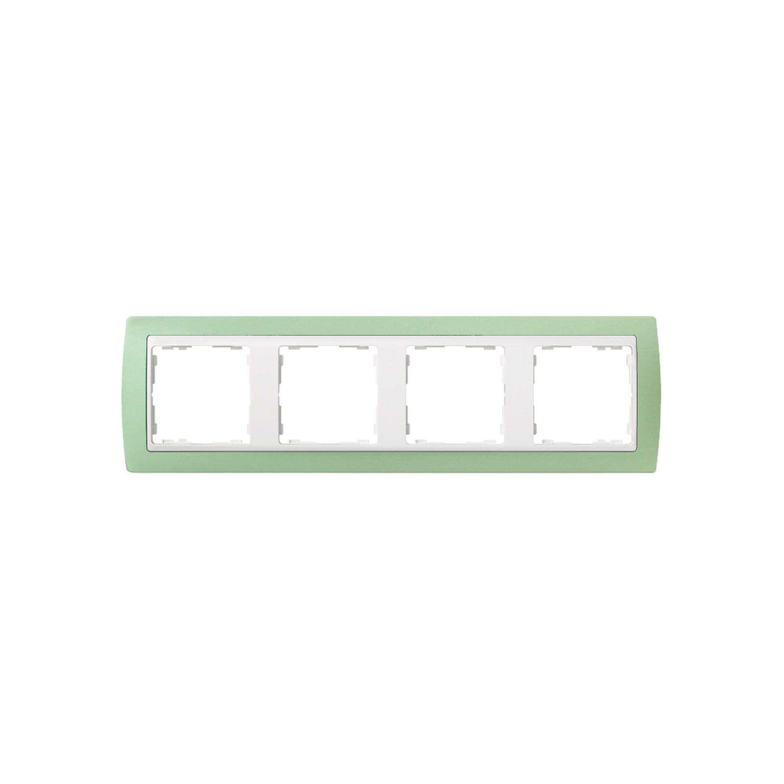 Marco de 4 elementos verde con interior blanco Simon 82 - referencia 82641-65
