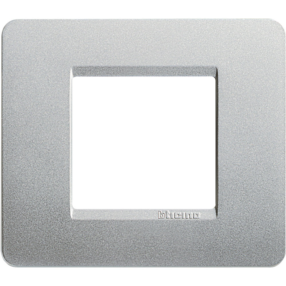 Placa BTicino Matix 2 módulos, plata – Ref. AM4802SL - referencia AM4802SL