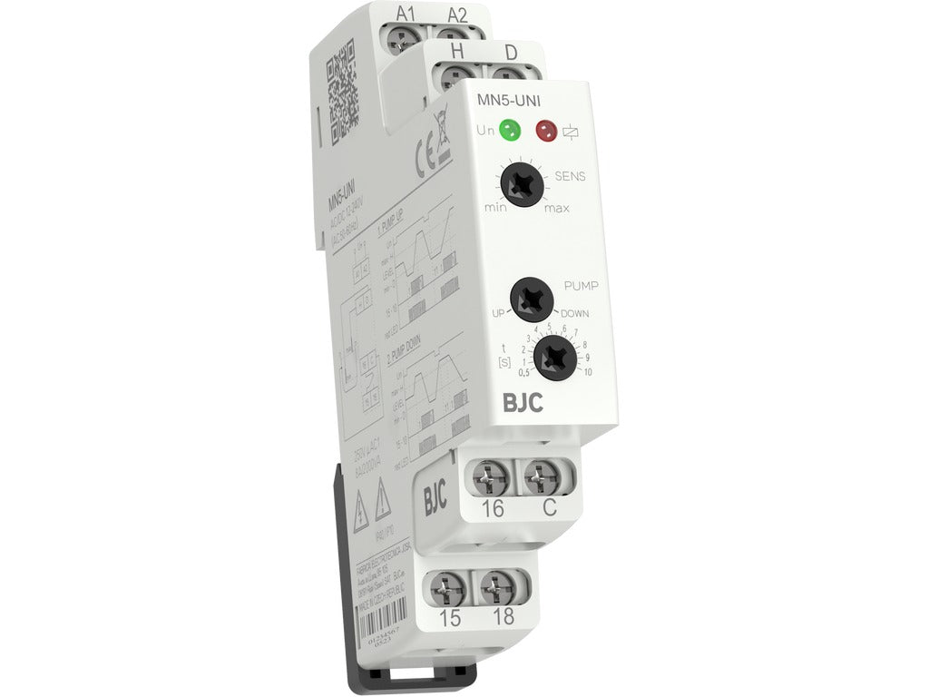 Relé de monitoreo de nivel de 1 o 2 líquidos BJC Protección y monitoreo – Ref. MN5-UNI - referencia MN5-UNI