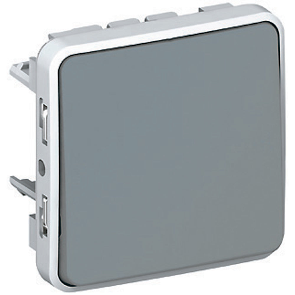Interruptor-conmutador Legrand Plexo, 16 AX, IP55, gris – Ref. 069523 - referencia 069523