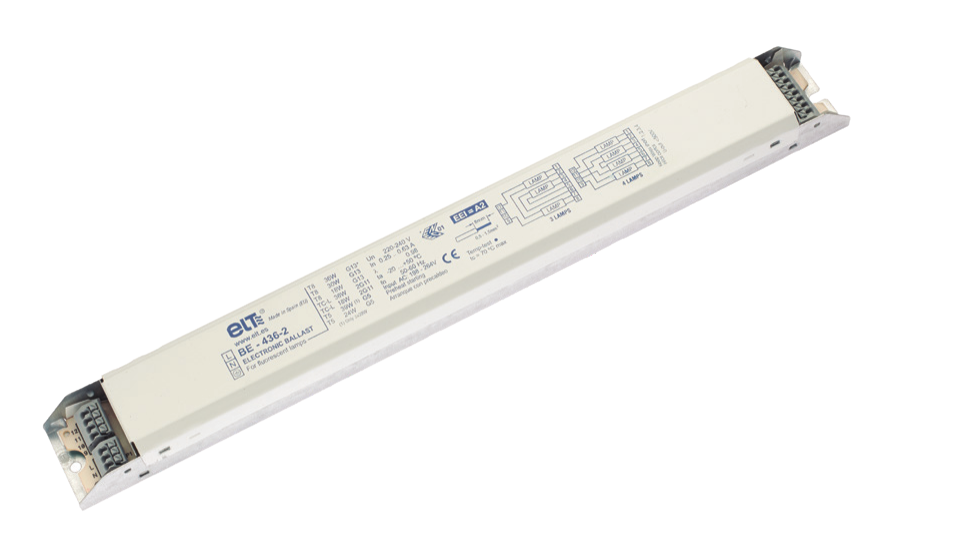 Balasto electrónico ELT BE 436-2 para 3/4 lámparas T8/TC-L/T5 IP20 – Ref. 9640008 - referencia 9640008