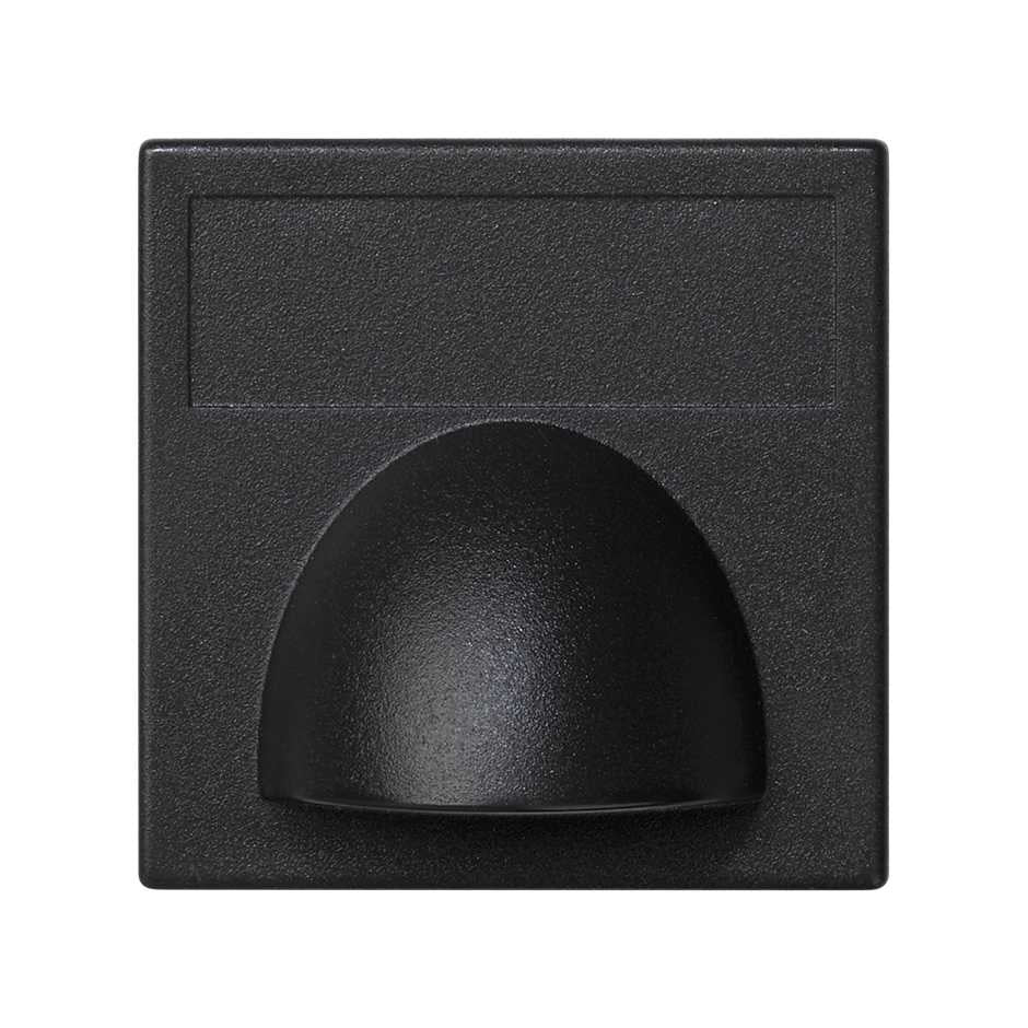 Placa para salida de cableado de 1 elemento grafito SIMON Simon K45 – Ref. K10/14 - referencia K10/14