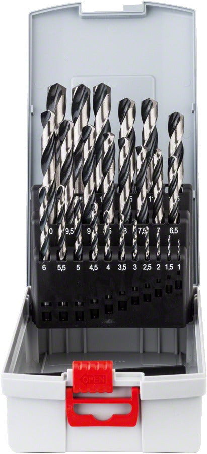 Juego de 25 brocas HSS PointTeQ ProBox de 1 a 13 mm BOSCH – Ref. 2608577352 - referencia 2608577352