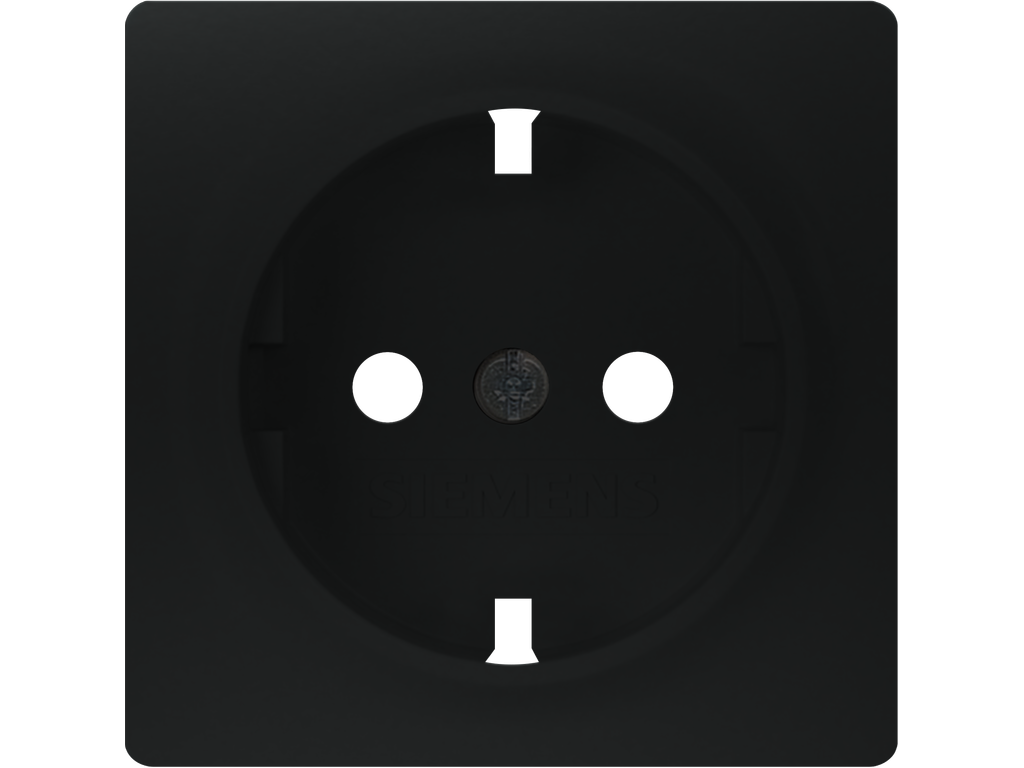 Tapa para base Schuko BJC Miro negro mate â€“ Ref. 5UH10724SB - referencia 5UH10724SB