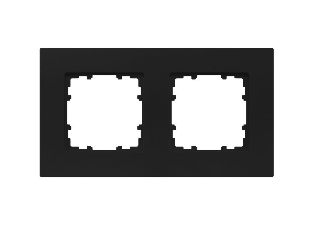 Marco de 2 elementos BJC Miro negro mate â€“ Ref. 5TG11120SB - referencia 5TG11120SB