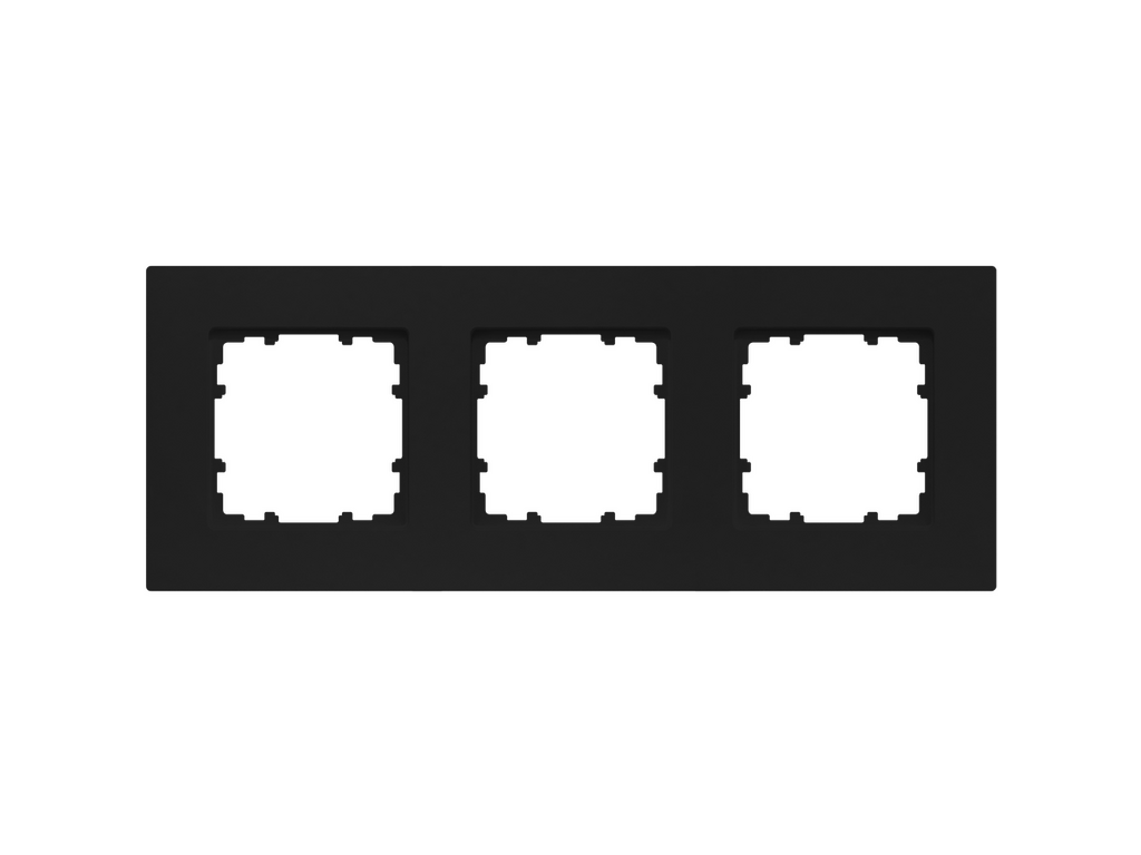 Marco de 3 elementos BJC Miro negro mate â€“ Ref. 5TG11130SB - referencia 5TG11130SB