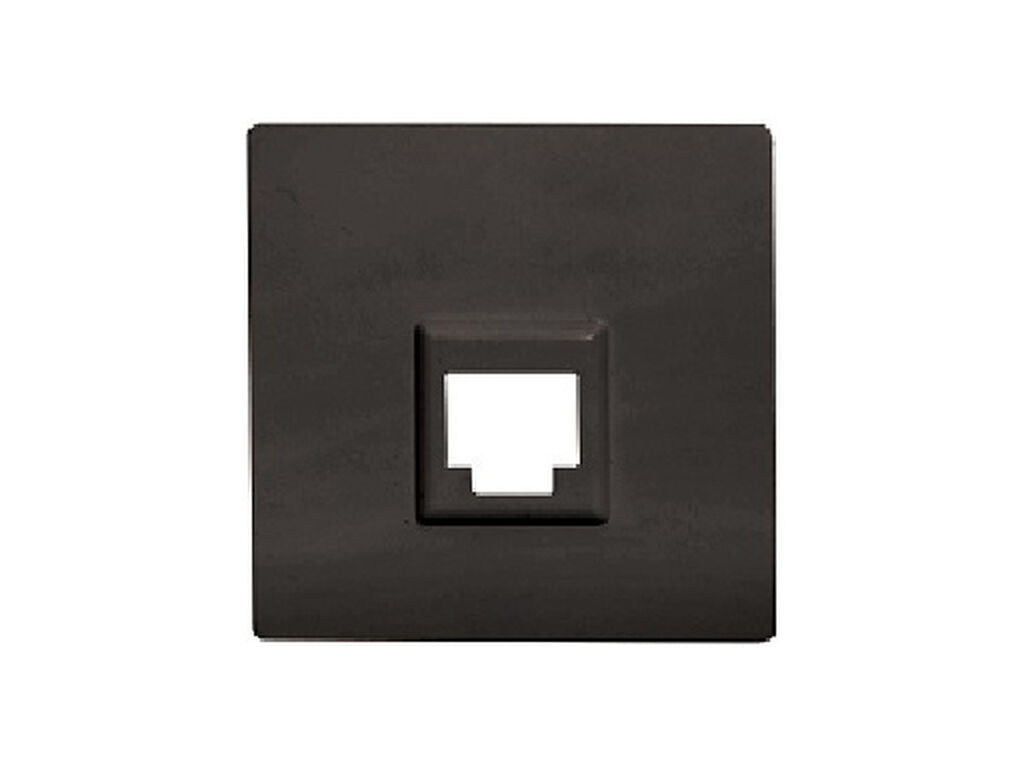 Tapa para un conector RJ45 BJC Miro carbono metalizado â€“ Ref. 5TG20782CM01 - referencia 5TG20782CM01