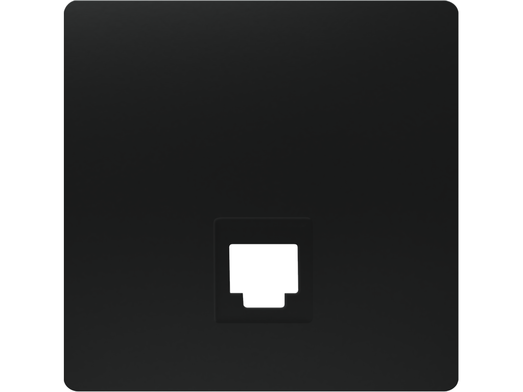 Tapa para un conector RJ BJC Miro negro mate â€“ Ref. 5TG20782SB01 - referencia 5TG20782SB01