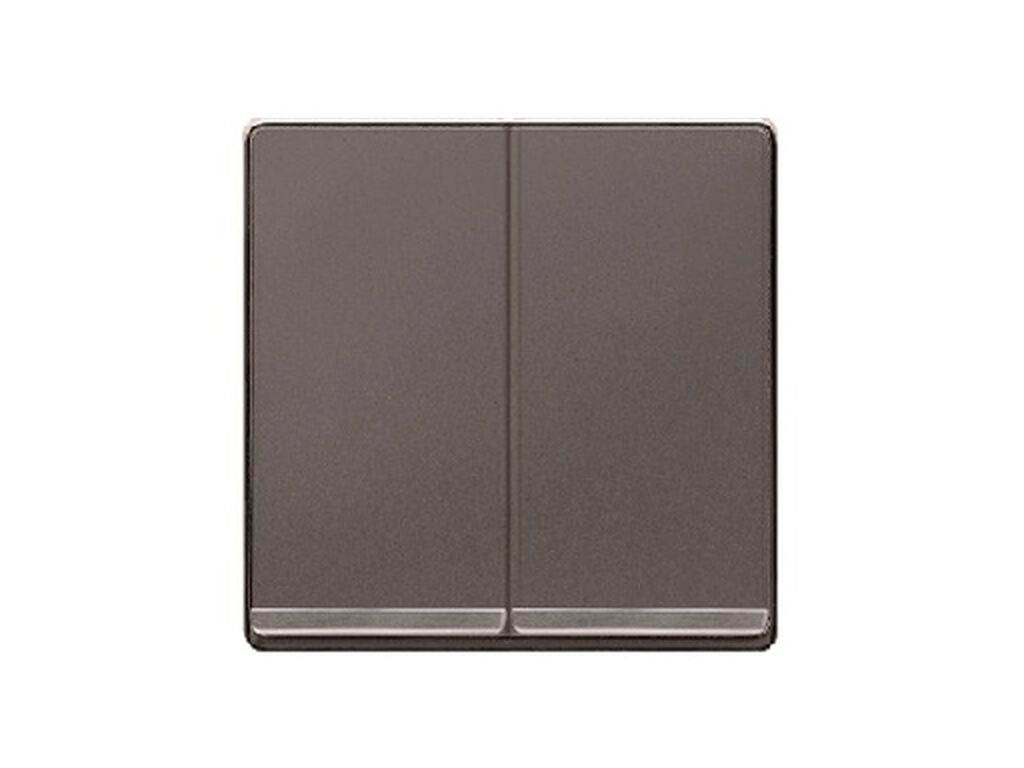 Tecla doble BJC Miro carbono con embellecedor cromado â€“ Ref. 5TG62701CC00 - referencia 5TG62701CC00