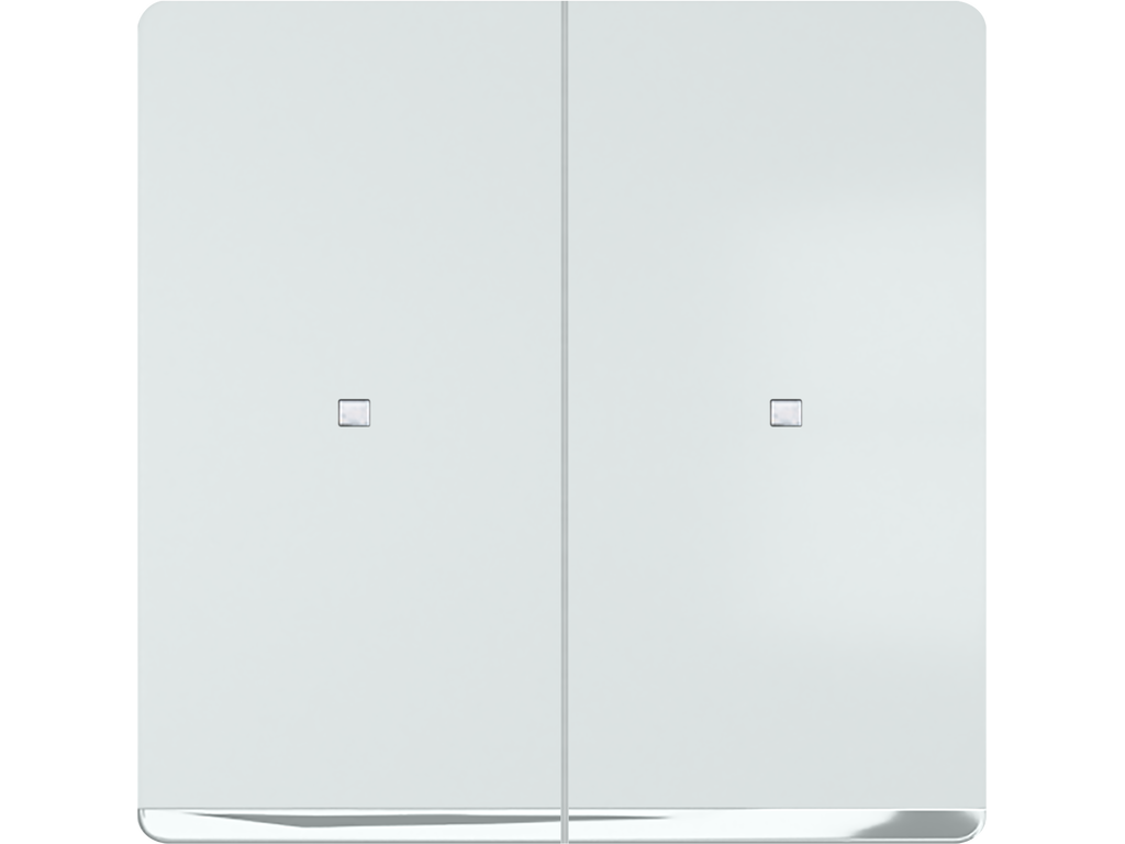 Tecla doble con embellecedor y difusor BJC Miro blanco polar - referencia 5TG62701CW01
