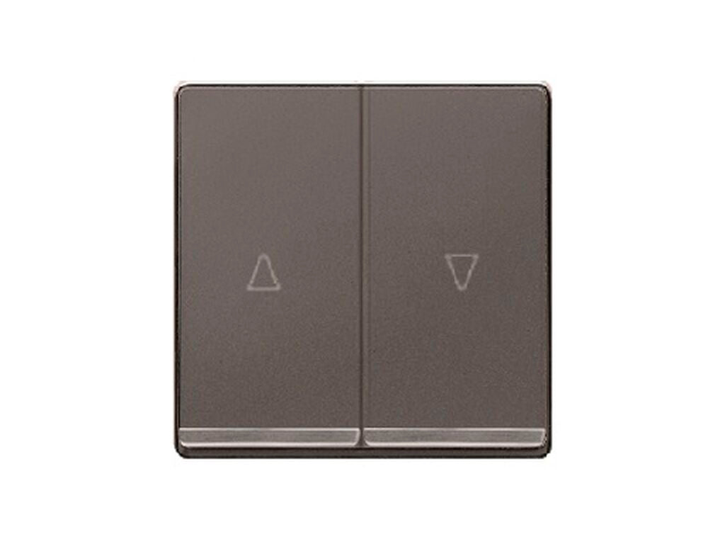 Tecla doble de persiana con embellecedor BJC Miro carbono metalizado - referencia 5TG62765CC00