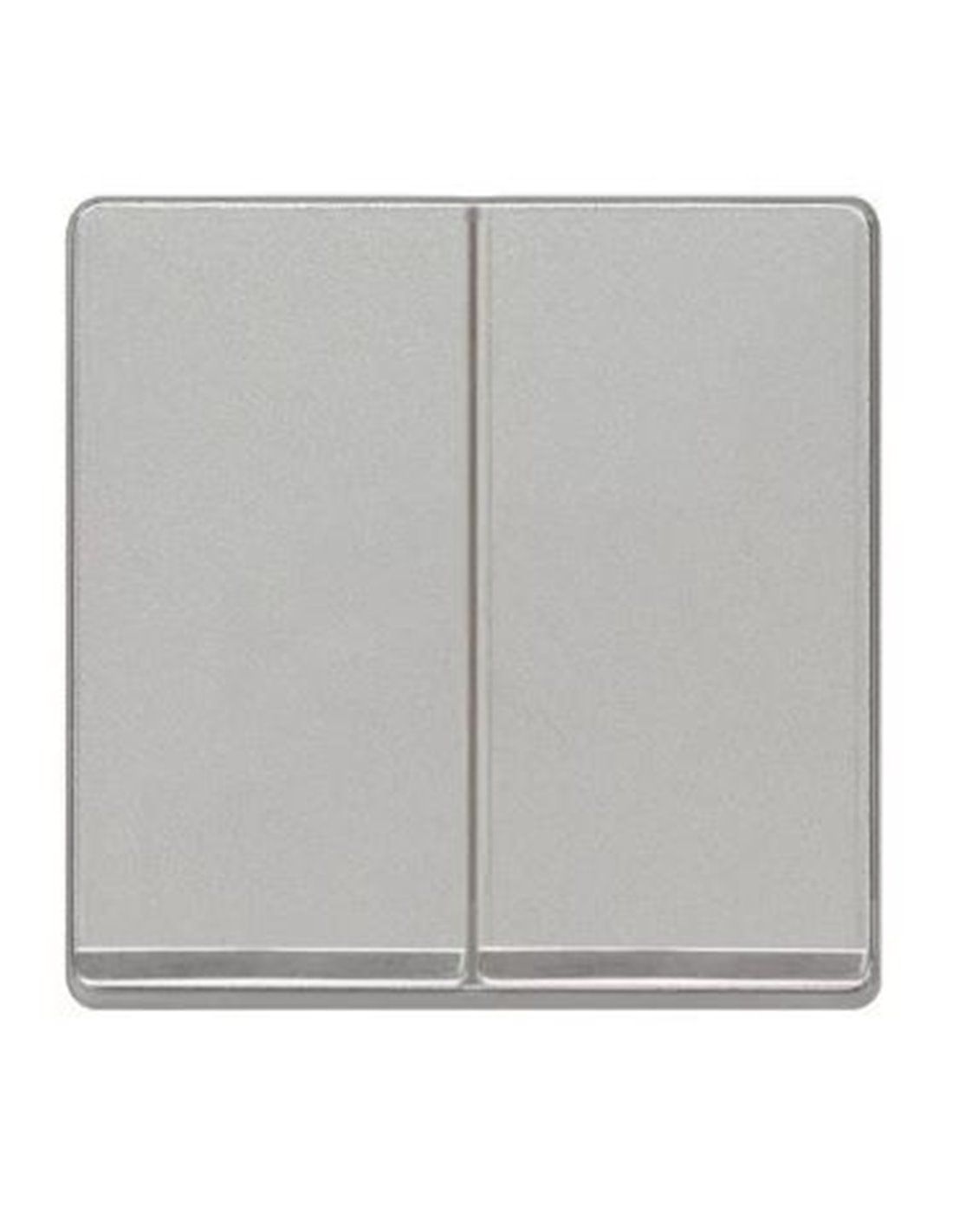 Tecla doble BJC Miro aluminio con embellecedor cromo bronce - referencia 5TG62701CA00