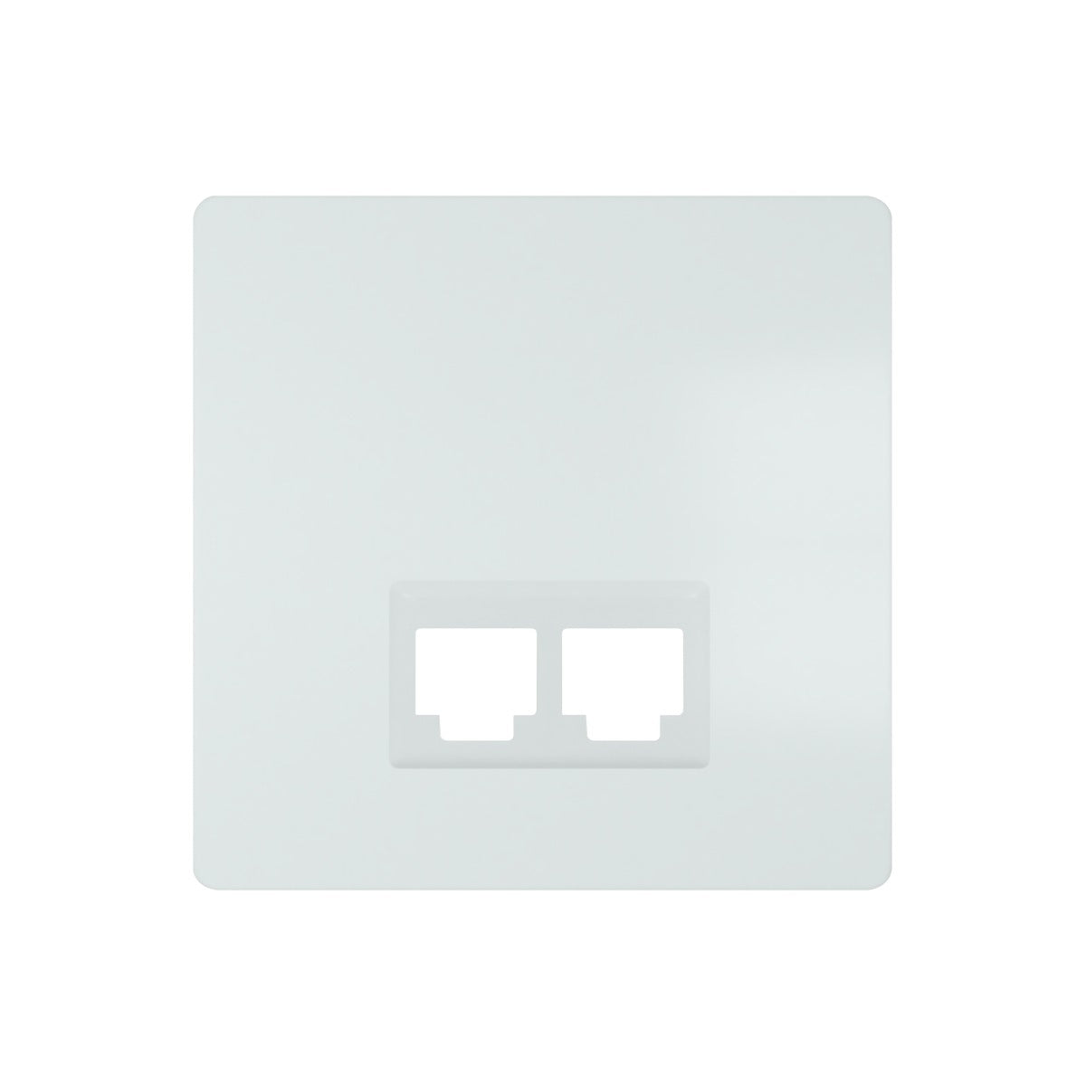 Tapa doble RJ45 BJC Siemens Delta Miro blanco polar – Ref. 5TG20782WH02 - referencia 5TG20782WH02
