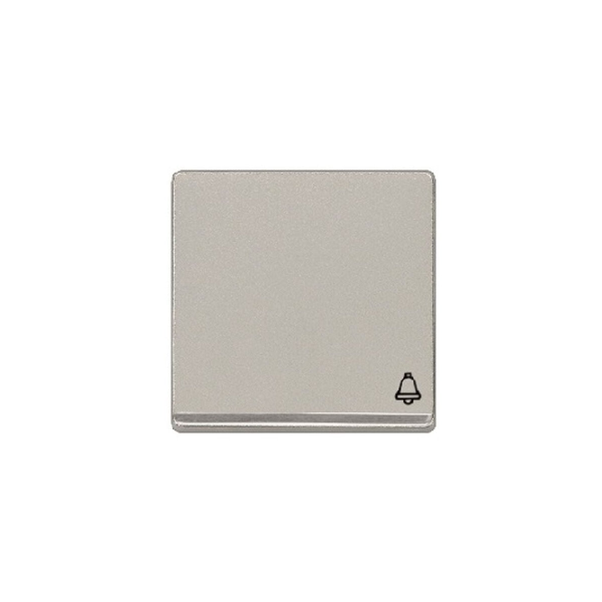 Tecla de timbre BJC Siemens Delta Miro con embellecedor, aluminio metalizado – Ref. 5TG62705CA10 - referencia 5TG62705CA10