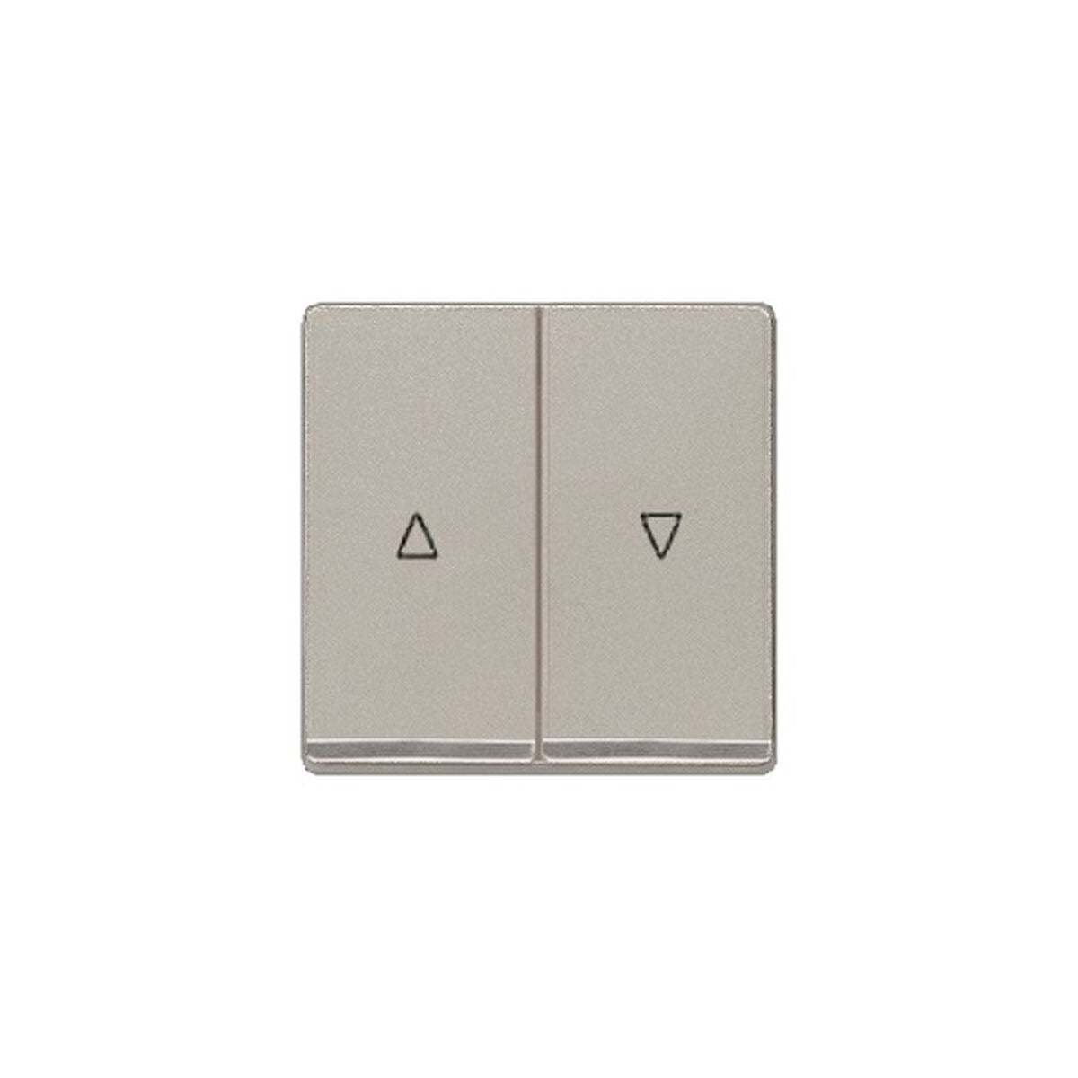 Tecla doble de persiana BJC Siemens Delta Miro con embellecedor, aluminio metalizado – Ref. 5TG62765CA00 - referencia…