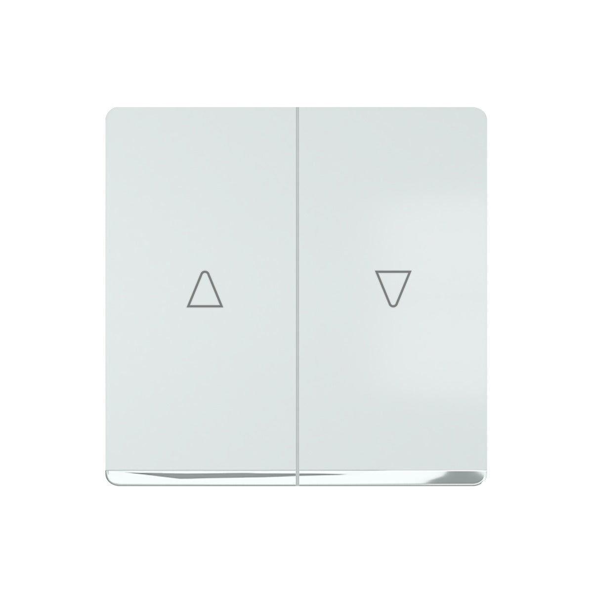 Tecla doble de persiana BJC Siemens Delta Miro con embellecedor, blanco polar – Ref. 5TG62765CW00 - referencia 5TG62765CW00