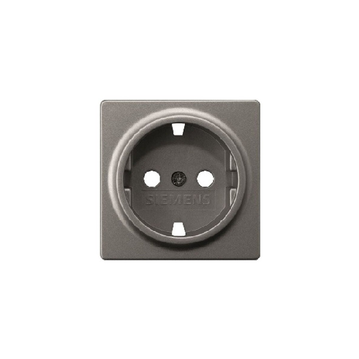 Tapa Schuko BJC Siemens Delta Miro para mecanismo 18524, carbono metalizado – Ref. 5UH10724CM - referencia 5UH10724CM