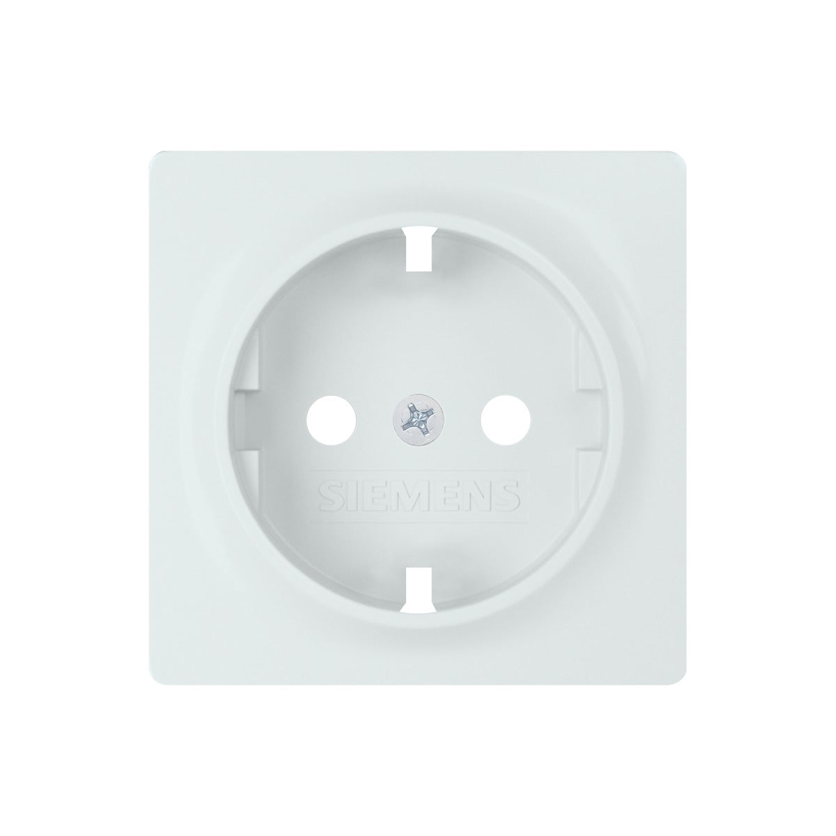 Tapa Schuko BJC Siemens Delta Miro para mecanismo 18524, blanco polar – Ref. 5UH10724WH - referencia 5UH10724WH