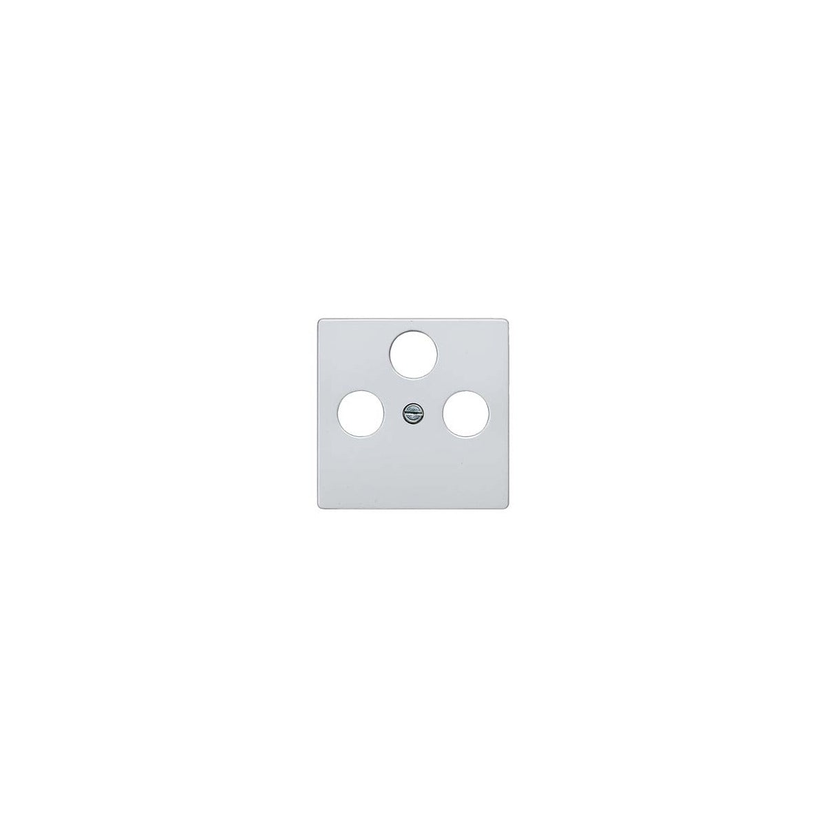 Tapa TV/RF/SAT BJC Siemens Delta Miro de 3 salidas, aluminio metalizado – Ref. 5TG12522 - referencia 5TG12522