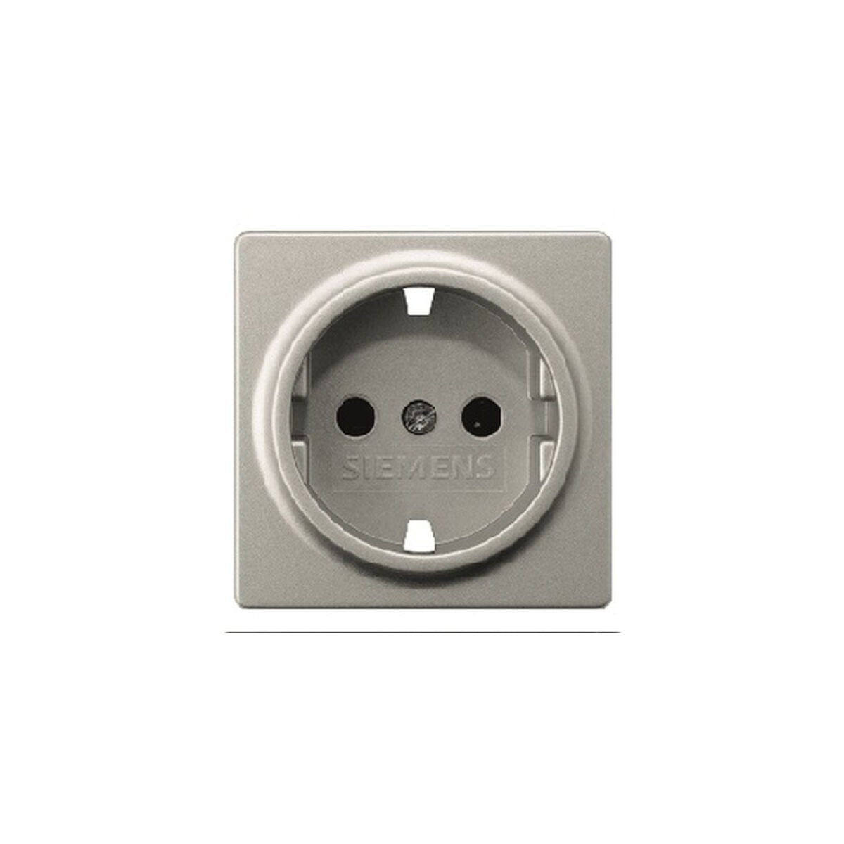 Tapa Schuko de seguridad BJC Siemens Delta Miro aluminio metalizado – Ref. 5UH10732AM - referencia 5UH10732AM