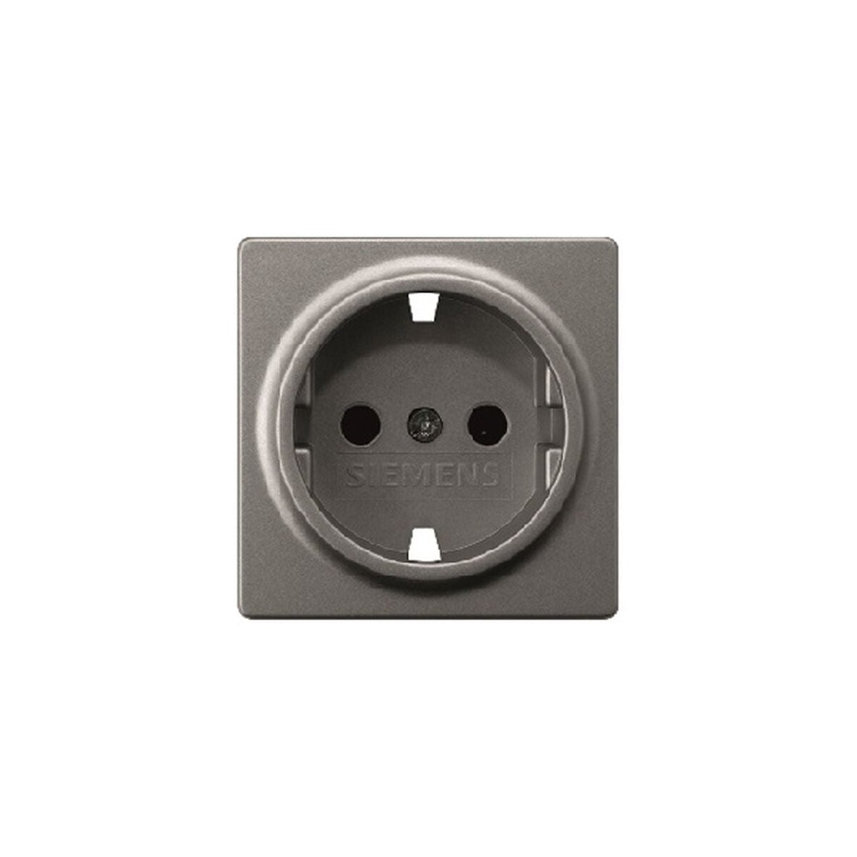 Tapa Schuko de seguridad BJC Siemens Delta Miro carbono metalizado – Ref. 5UH1203 - referencia 5UH1203
