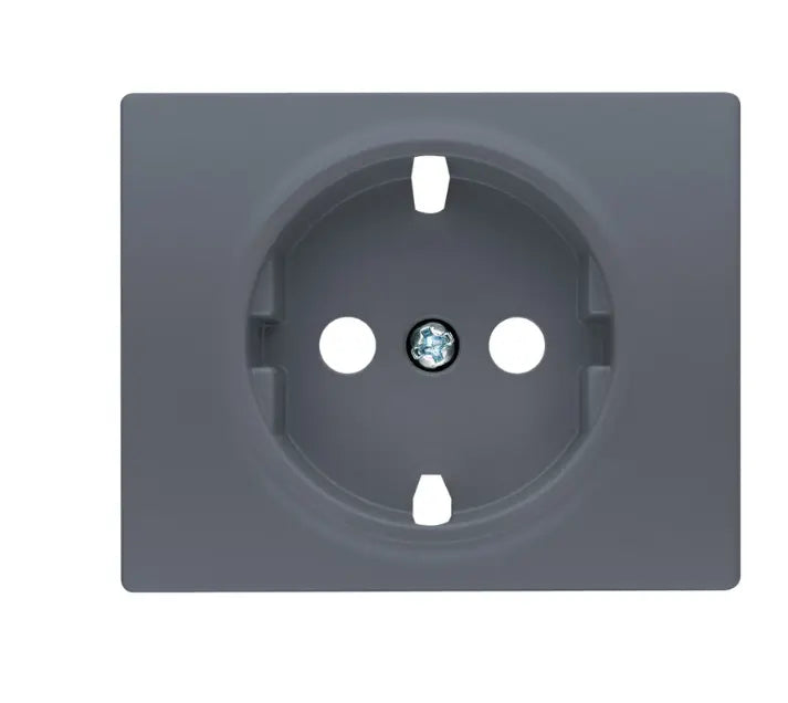 Tapa de enchufe BJC Iris acero Neptuno – Ref. 18723-AN