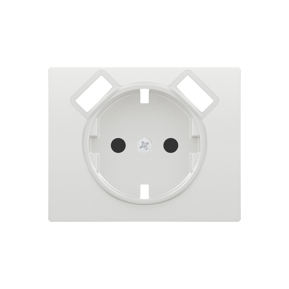 Tapa Schuko con doble USB BJC Iris blanco – Ref. 18724-USB - referencia 18724-USB