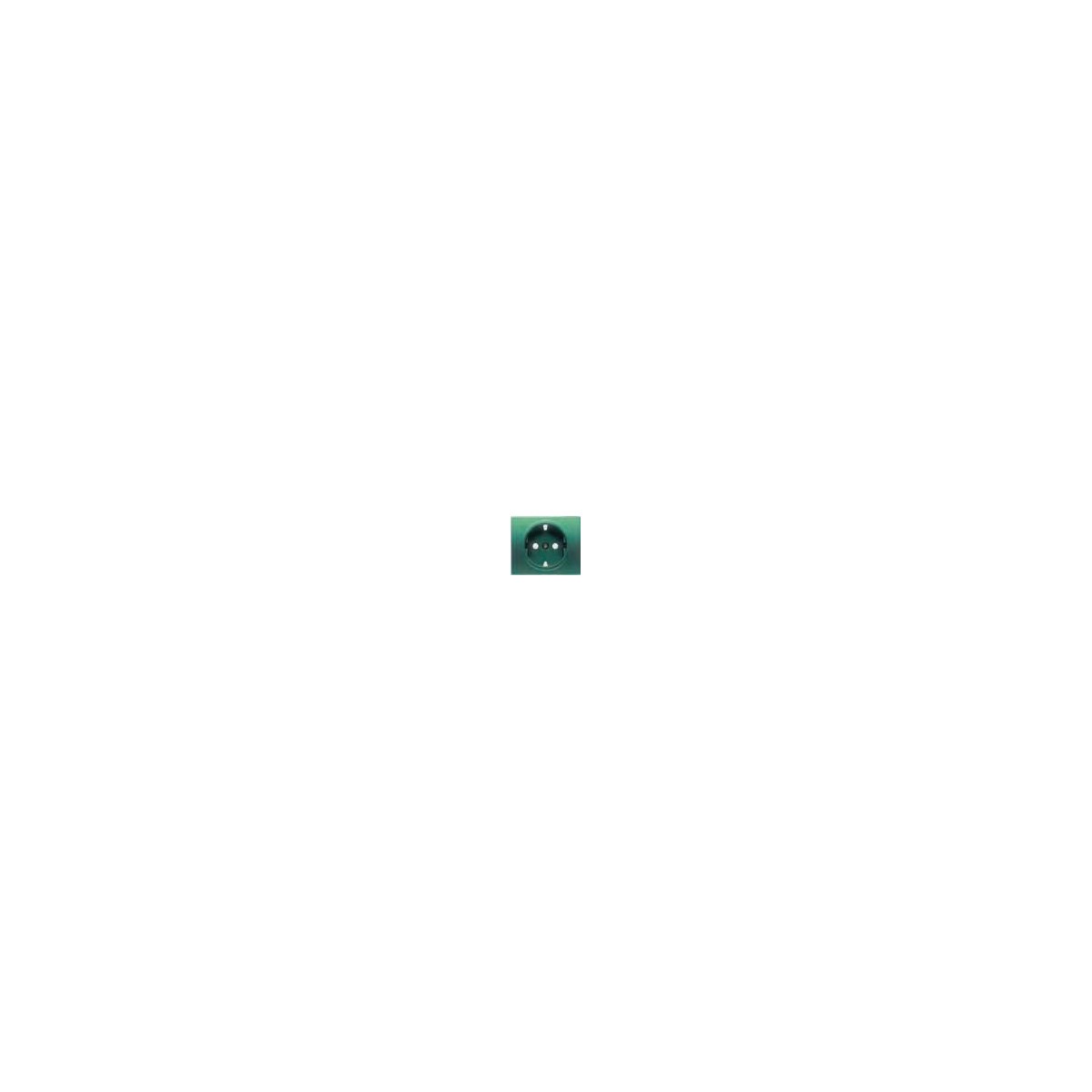 Tapa Schuko de seguridad BJC Iris verde Minerva – Ref. 18724-VM - referencia 18724-VM