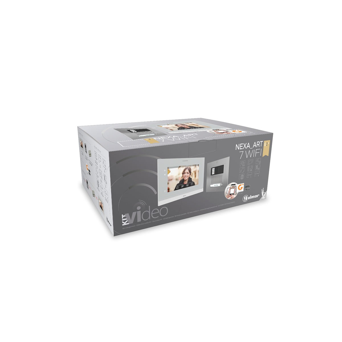 Kit de videoportero Golmar NX5110/ART 7W Wi-Fi para 1 vivienda – Ref. 12205119 - modelo NX5110/ART 7W